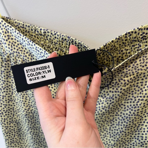 Lucy Paris Satin Cheetah Print Dress Pants - Picture 4 of 7